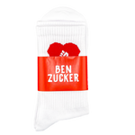 Lade das Bild in den Galerie-Viewer, Ben Zucker Socken ‚Kämpferherz‘, weiß

