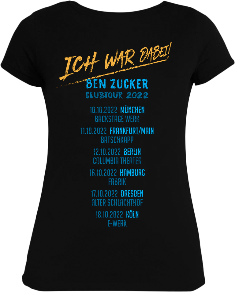 Ben Zucker Damen Tour Shirt 'Clubtour 22'